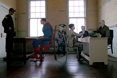 Superman Detained at Immigration Station at Angel Island